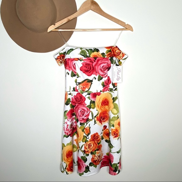 NWT Pink Lily Fall Into Your Heart Floral Dress - Picture 2 of 5